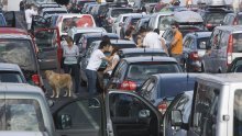 Gužve na cestama diljem Hrvatske