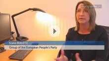 Ivana Maletić prvog dana u Europarlamentu 'poput školarke'