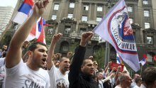 Disgruntled Kosovo Serbs protest against deal in Belgrade