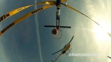 Zabio koš iz helikoptera s visine od 58 metara