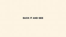 'Suck It And See'