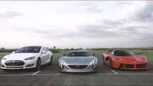 Kako se Rimčev Concept_One nosi s Teslom i Ferrarijem?