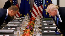 Donald Trump s Donaldom Tuskom i Junckerom, ide i na ručak s Macronom