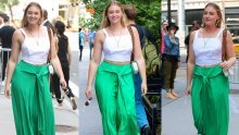 Plus size ljepotica mamila poglede u savršenom ljetnom outfitu