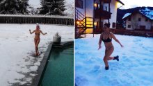 Antonija Šola i Jelena Orešković u bikinijima na snijegu