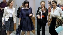 Moda u Saboru: Divjak vjerna ženstvenoj eleganciji, a Ninčević Lesardić šljokicama