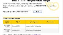 Pratite pošiljke Hrvatske pošte putem interneta