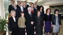 Croatian president presents members of his office
