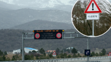 Bura otežava promet u Dalmaciji, autocesta A1 zatvorena između Svetog Roka i Posedarja