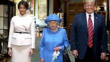 Trump i Melania popili čaj s britanskom kraljicom Elizabetom