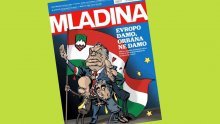 Mađarska se naljutila zbog karikature Orbana s nacističkim pozdravom na naslovnici slovenske Mladine