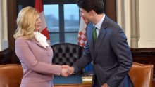 Predsjednica se sastala s premijerom Kanade Justinom Trudeauom