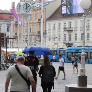 Proljetni pljusak u Zagrebu