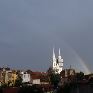 Dvostruka duga iznad Zagreba