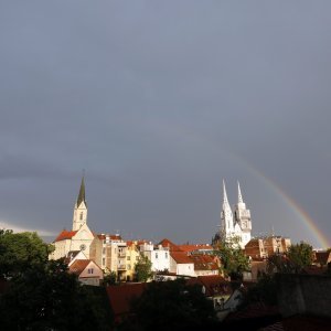 Dvostruka duga iznad Zagreba