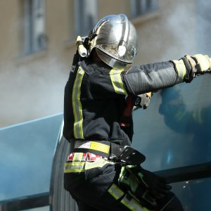 Požar tramvaja u Zagrebu