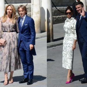 Vanja i Luka Modrić, David i Victoria Beckham