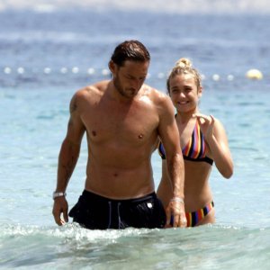 Francesco Totti i kćer Chanel na plaži