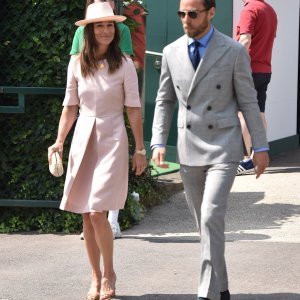 Pippa Middleton i James Middleton na Wimbledonu