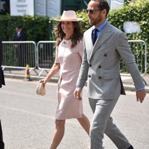 Pippa Middleton i James Middleton na Wimbledonu