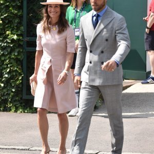 Pippa Middleton i James Middleton na Wimbledonu