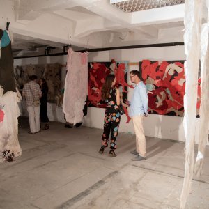 Otvaranje izložbe Dubravke Lošić u njezinom ateljeu u Dubrovniku
