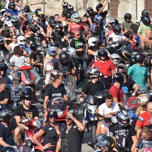 Pula: Tisuće motorista sudjelovalo u defileu povodom 25. godišnjice Croatia Bike Weeka