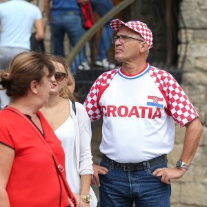 Hrvatski navijači uoči utakmice kod Azerbajdžana