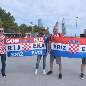 Hrvatski navijači uoči utakmice kod Azerbajdžana