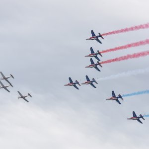 Krila Oluje i Patrouille de France izveli zajednički prelet i trenažne letove