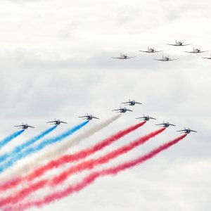 Krila Oluje i Patrouille de France izveli zajednički prelet i trenažne letove