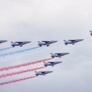 Krila Oluje i Patrouille de France izveli zajednički prelet i trenažne letove