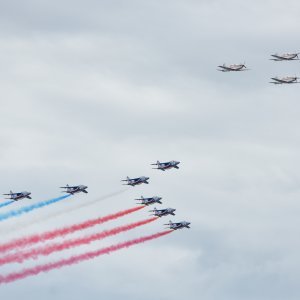 Krila Oluje i Patrouille de France izveli zajednički prelet i trenažne letove