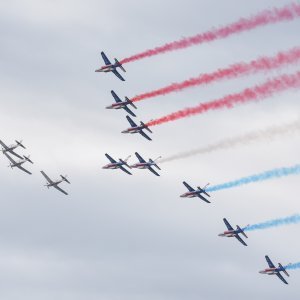 Krila Oluje i Patrouille de France izveli zajednički prelet i trenažne letove