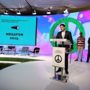 Weekend Media Festival, panel Svi predsjednikovi ljudi. Nagrada najboljem PR-ovcu u hrvatskoj politici, Megafon 2019.