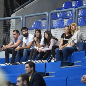 Emil Tedeschi i Nika Perenčević na utakmici KK Cedevita Olimpija - KK FMP