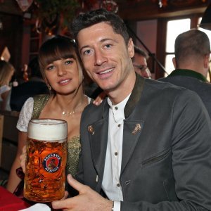 Robert Lewandowski and his wife Anna Lewandowska