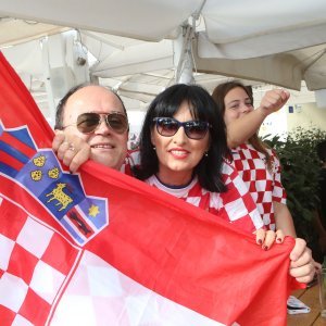 Hrvatski navijači na ulicama Splita