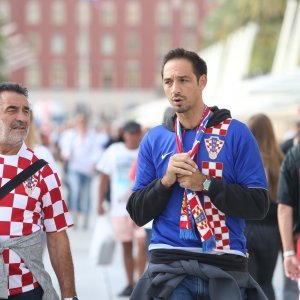 Hrvatski navijači na ulicama Splita