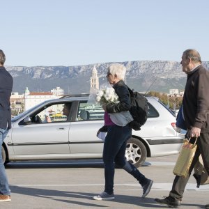 Gužva na trajektu Split - Supetar