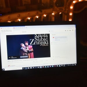 Zagreb: Opera Nikola Šubić Zrinjski u HNK emitirana je u live streamu