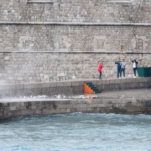 Dubrovnik: Jako Jugo, kiša i valovi na Porporeli