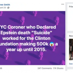 'Njujorški mrtvozornik koji je smrt Jeffreyja Epsteina proglasio samoubojstvom, zarađivao je pola milijuna dolara godišnje radeći za Zakladu Clinton'