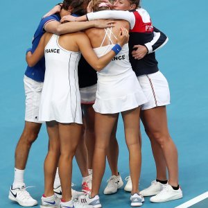 Fed Cup finale, Francuska - Australija, meč parova
