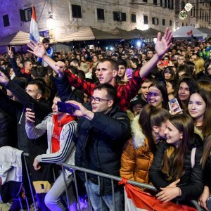 Koncert Marka Perkovića Thompsona na Stradunu povodom Dana branitelja