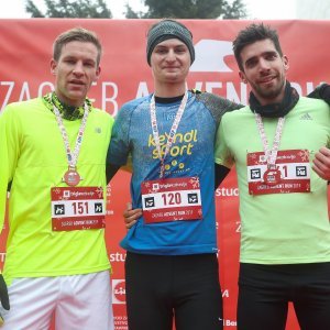 Prva tri trkaća na 5 kilometara, Silvije Tomas, Danijel Pecek, Aleš Zver