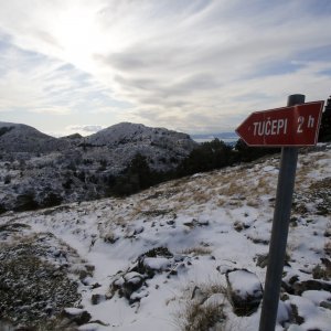 Snijeg na planini Biokovo