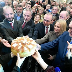 Milan Bandić, Goran Grlić Radman, Natalija Hmelina i Davor Božinović