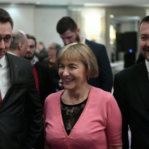 Bojan Glavašević, Vesna Pusić i Arsen Bauk