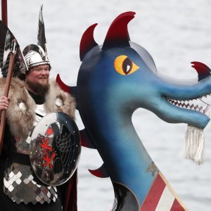 Vikinški festival Up Helly Aa u Lerwicku